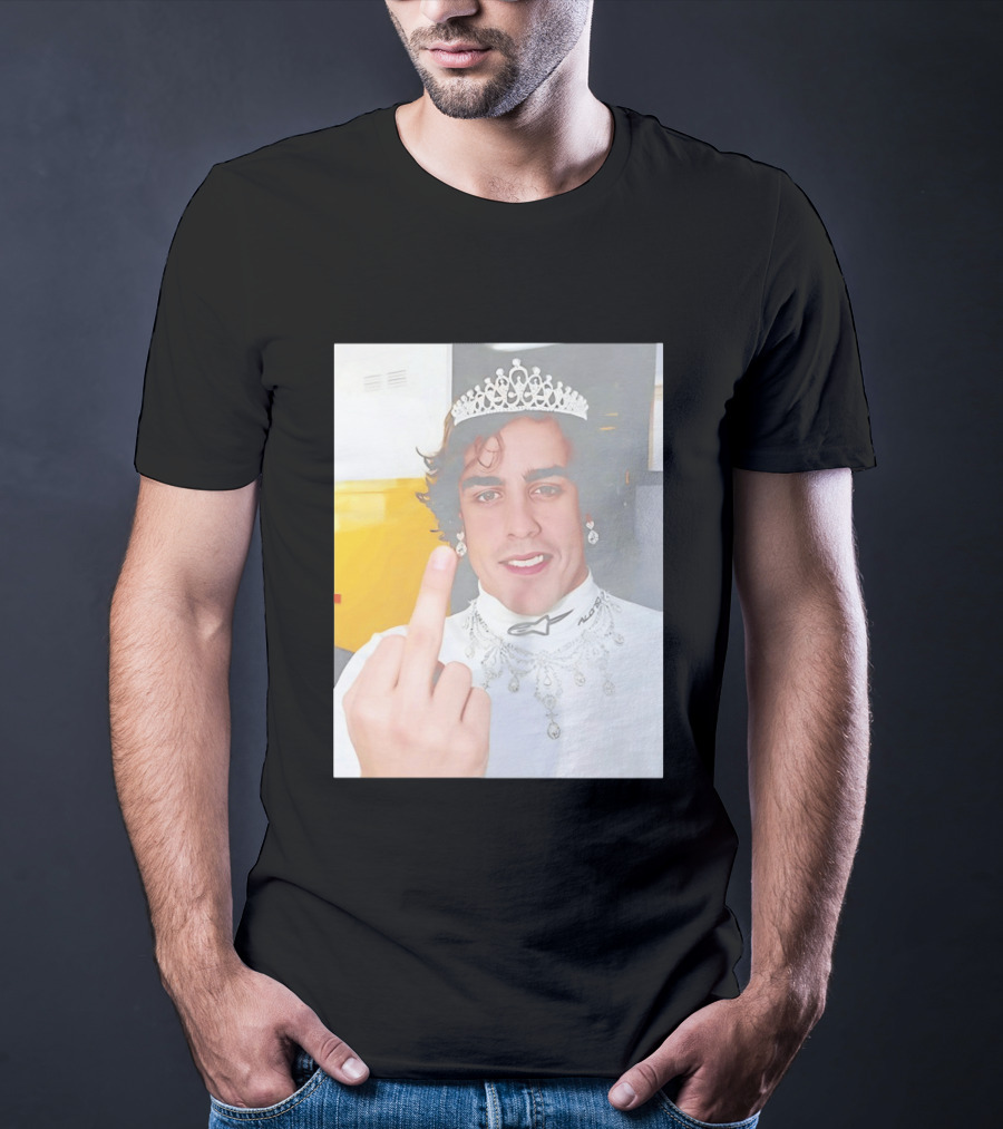 King Fernando Alonso Gesture Crown Jewel Humor T-Shirt
