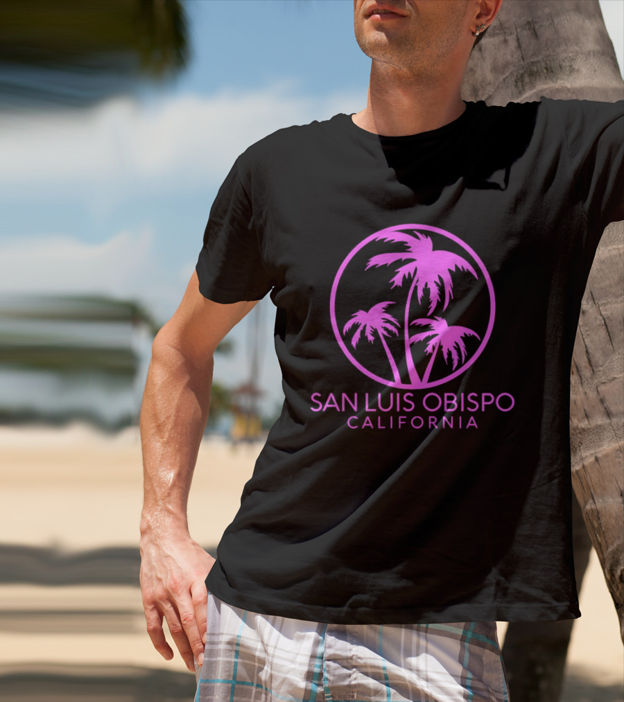 San Luis Obispo California Coconut Trees Pismo Beach Palms T-Shirt