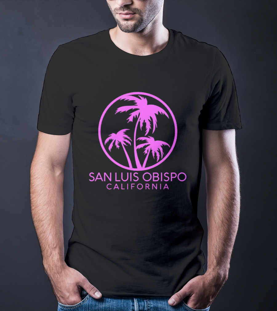 San Luis Obispo California Coconut Trees Pismo Beach Palms T-Shirt
