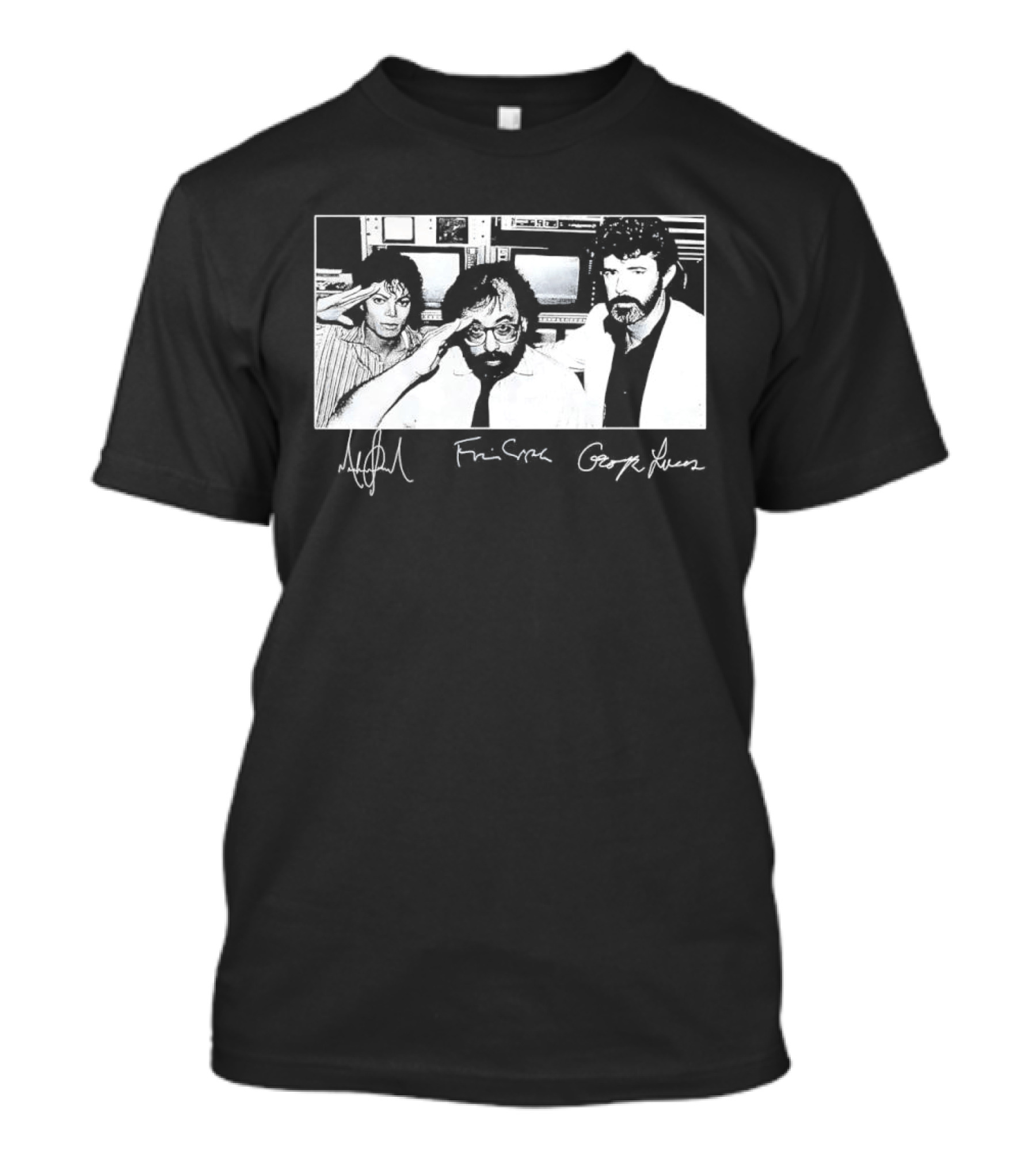 M Jackson Francis Ford Coppola George Lucas Signatures T-Shirt