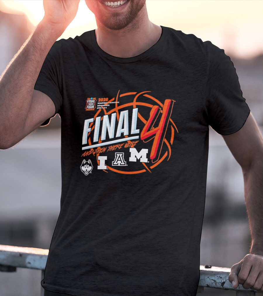 2026 Final Four NCAA Men's March Madness Arizona Connecticut Michigan T-Shirt