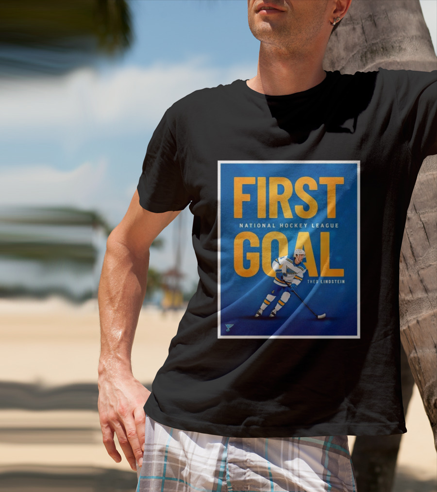 St Louis Blues First Goal National Hockey League Theo Lindstein T-Shirt