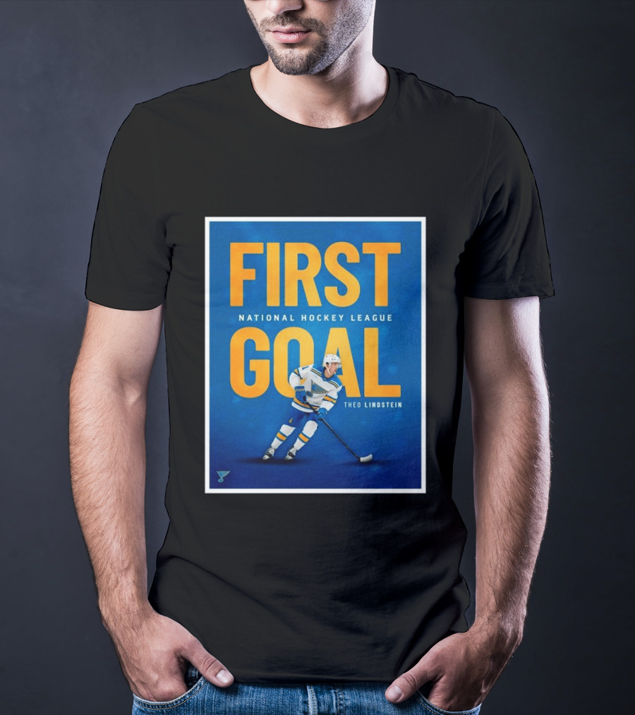 St Louis Blues First Goal National Hockey League Theo Lindstein T-Shirt