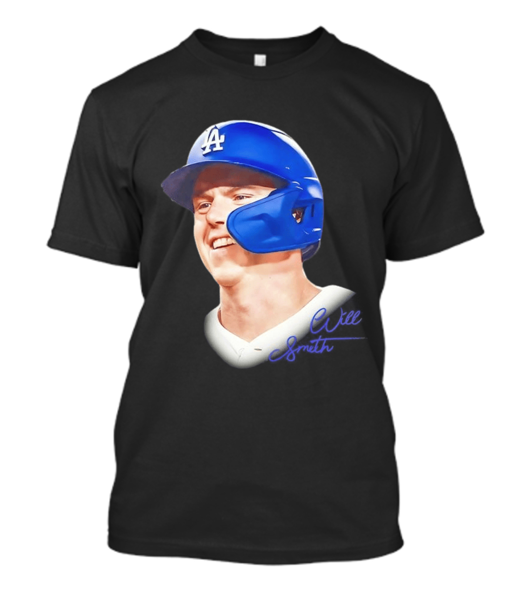 Los Angeles Dodgers MLB 2026 Big Face Will Smith Signature T-Shirt