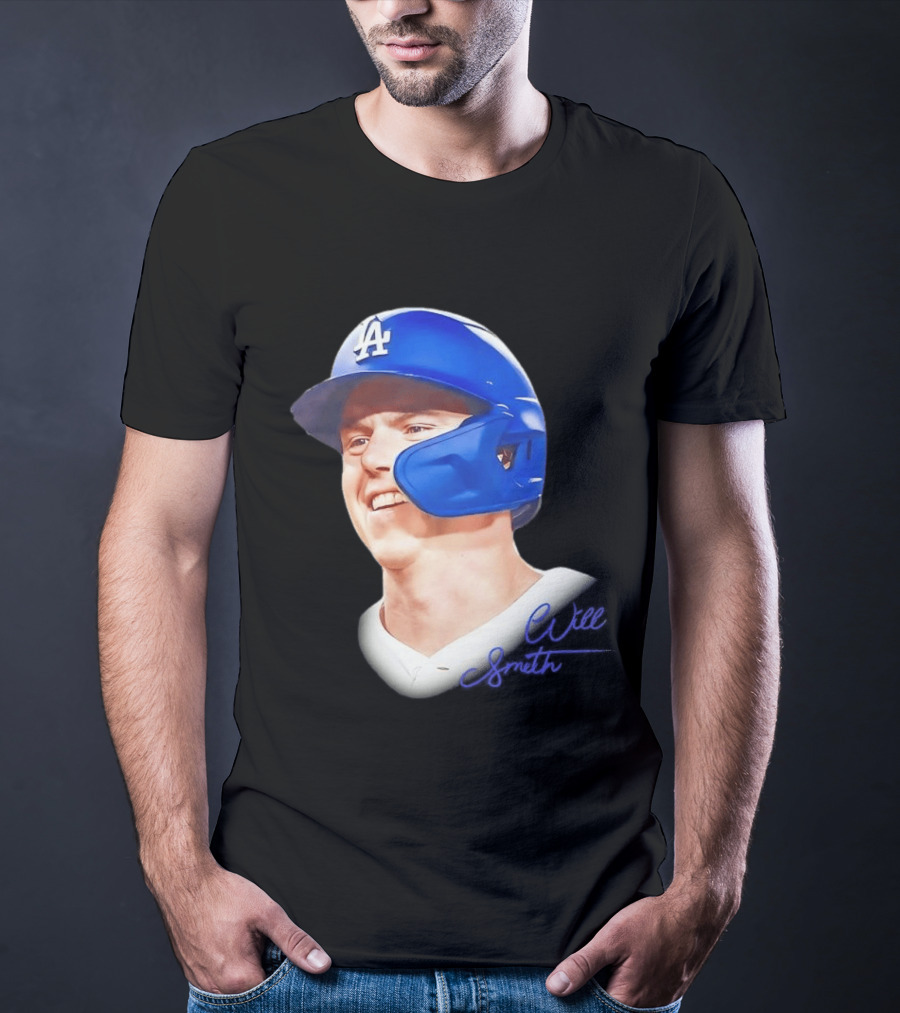Los Angeles Dodgers MLB 2026 Big Face Will Smith Signature T-Shirt