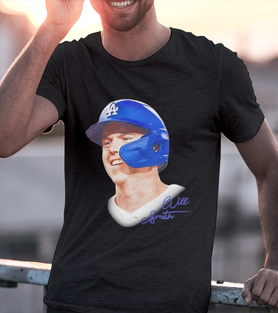 Los Angeles Dodgers MLB 2026 Big Face Will Smith Signature T-Shirt