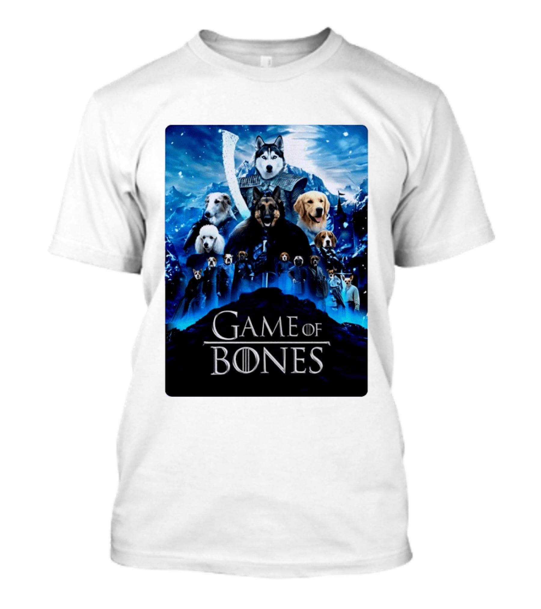 Game Of Bones Dogs Adventure With Thrones And Winter Canines T-Shirt