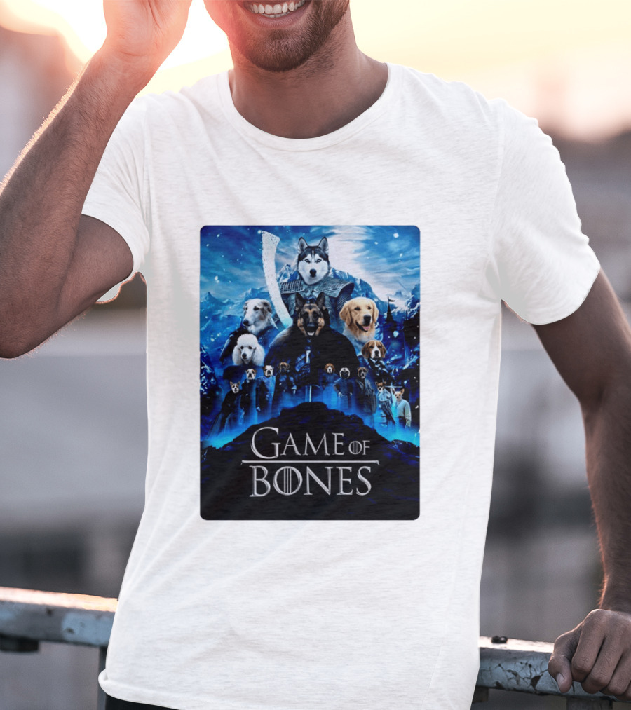 Game Of Bones Dogs Adventure With Thrones And Winter Canines T-Shirt