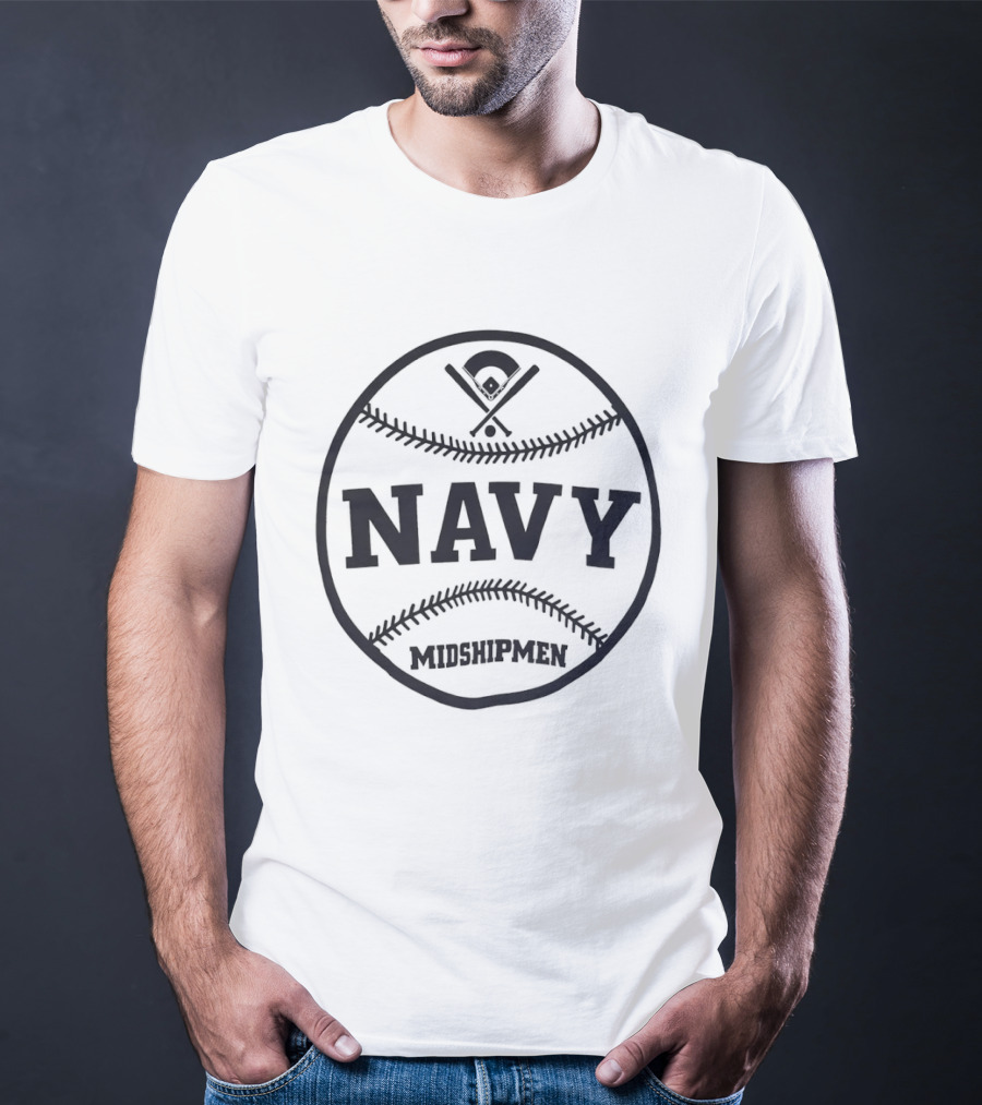 US Navy Midshipmen Baseball Navy Ball Sports Team T-Shirt