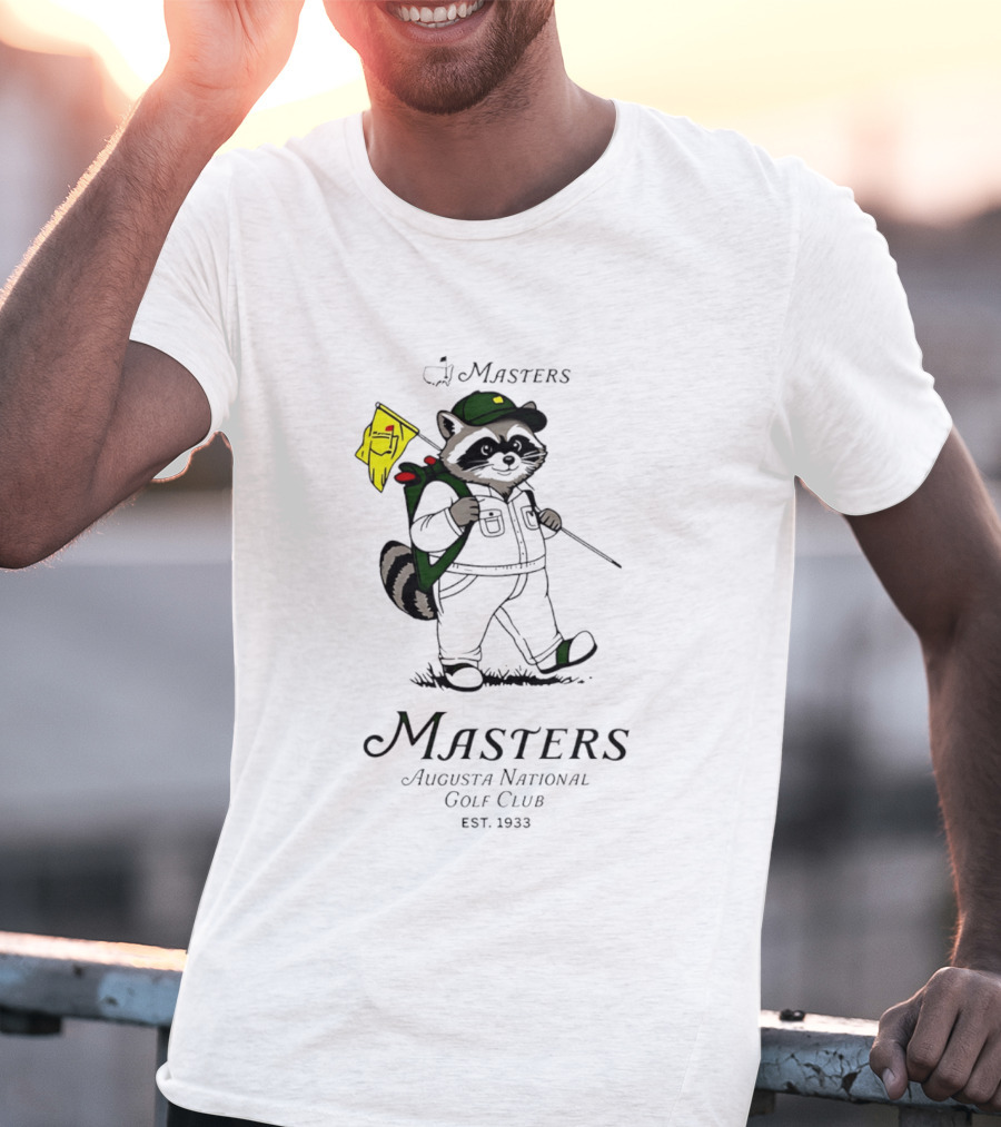 Masters Raccoon Augusta National Golf Club Est. 1933 T-Shirt