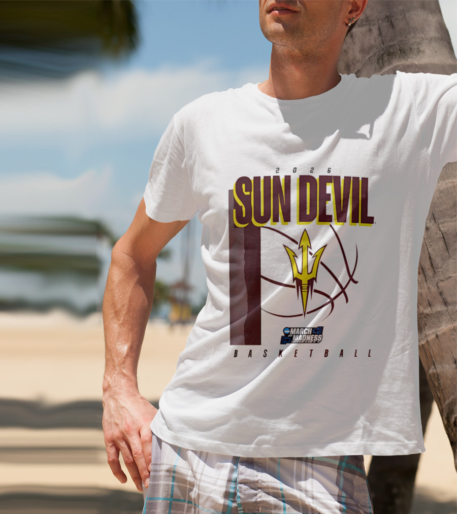 Arizona State Sun Devil Basketball March Madness 2026 T-Shirt