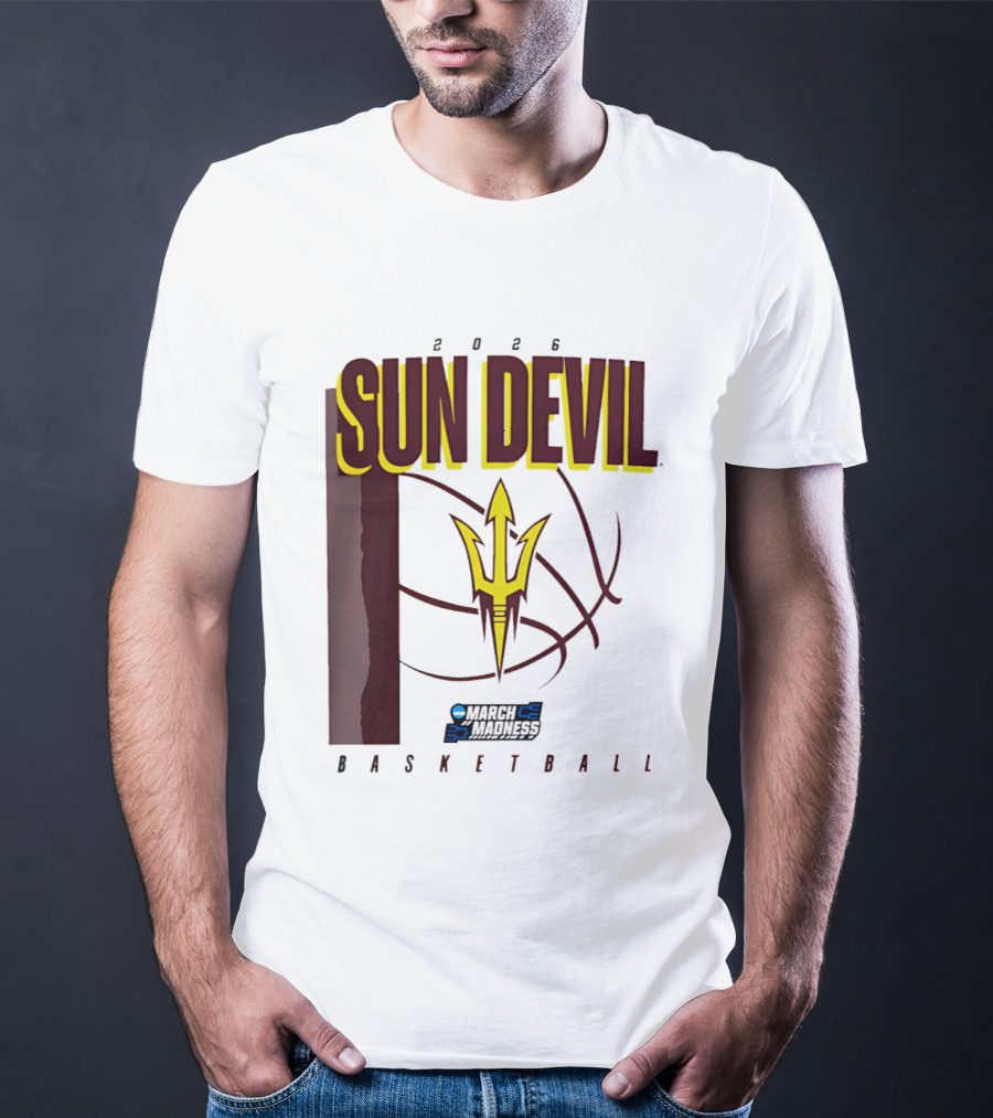 Arizona State Sun Devil Basketball March Madness 2026 T-Shirt