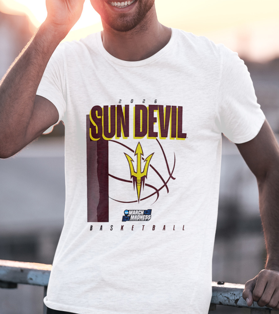 Arizona State Sun Devil Basketball March Madness 2026 T-Shirt
