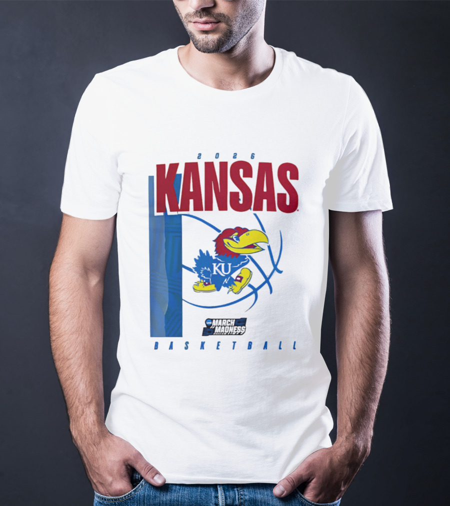 Kansas Jayhawks 2026 NCAA March Madness Basketball T-Shirt
