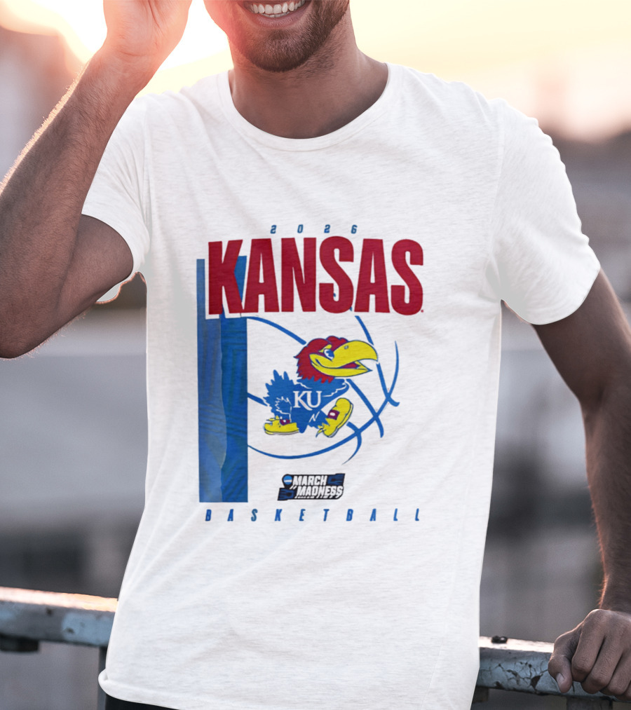 Kansas Jayhawks 2026 NCAA March Madness Basketball T-Shirt