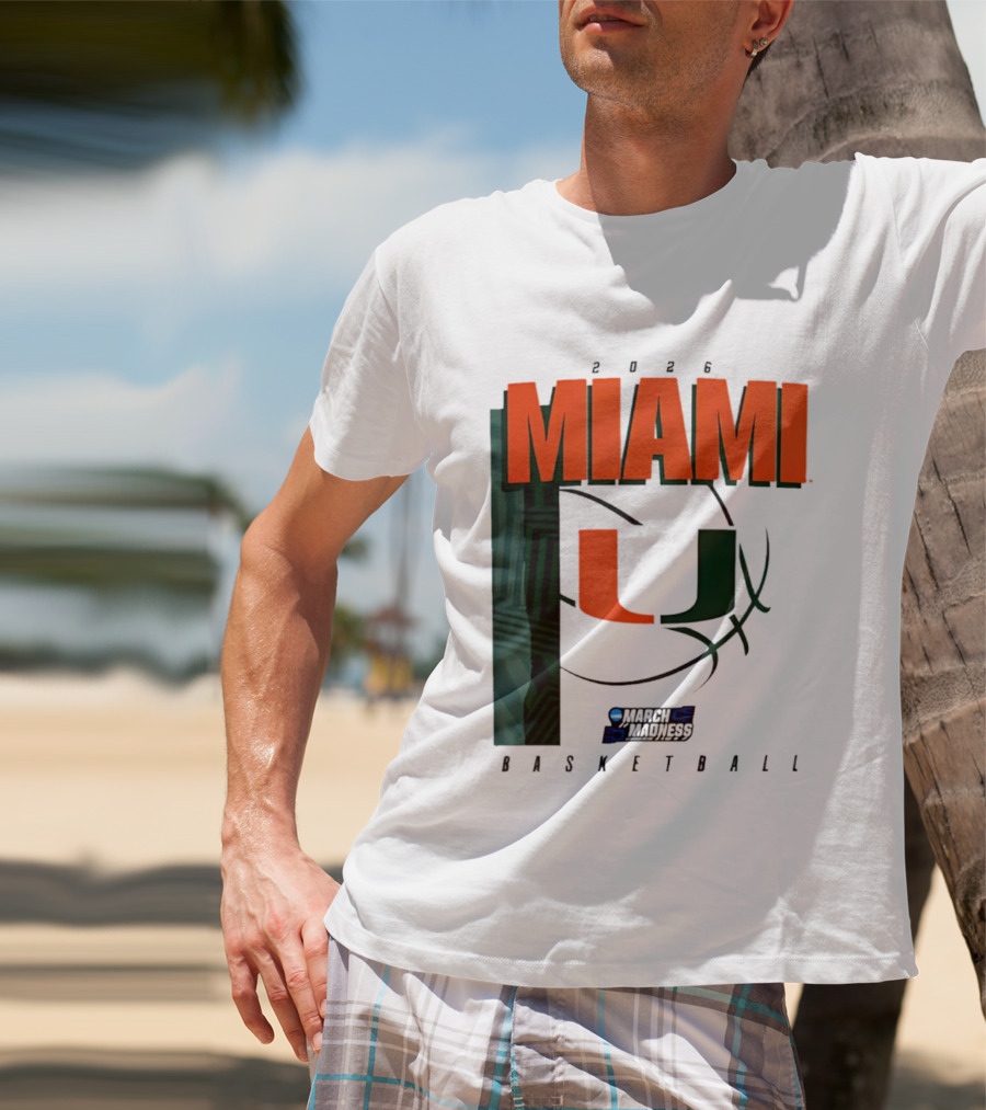 2026 Miami Hurricanes March Madness Basketball NCAA T-Shirt