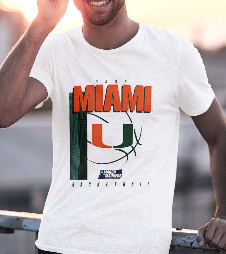 2026 Miami Hurricanes March Madness Basketball NCAA T-Shirt