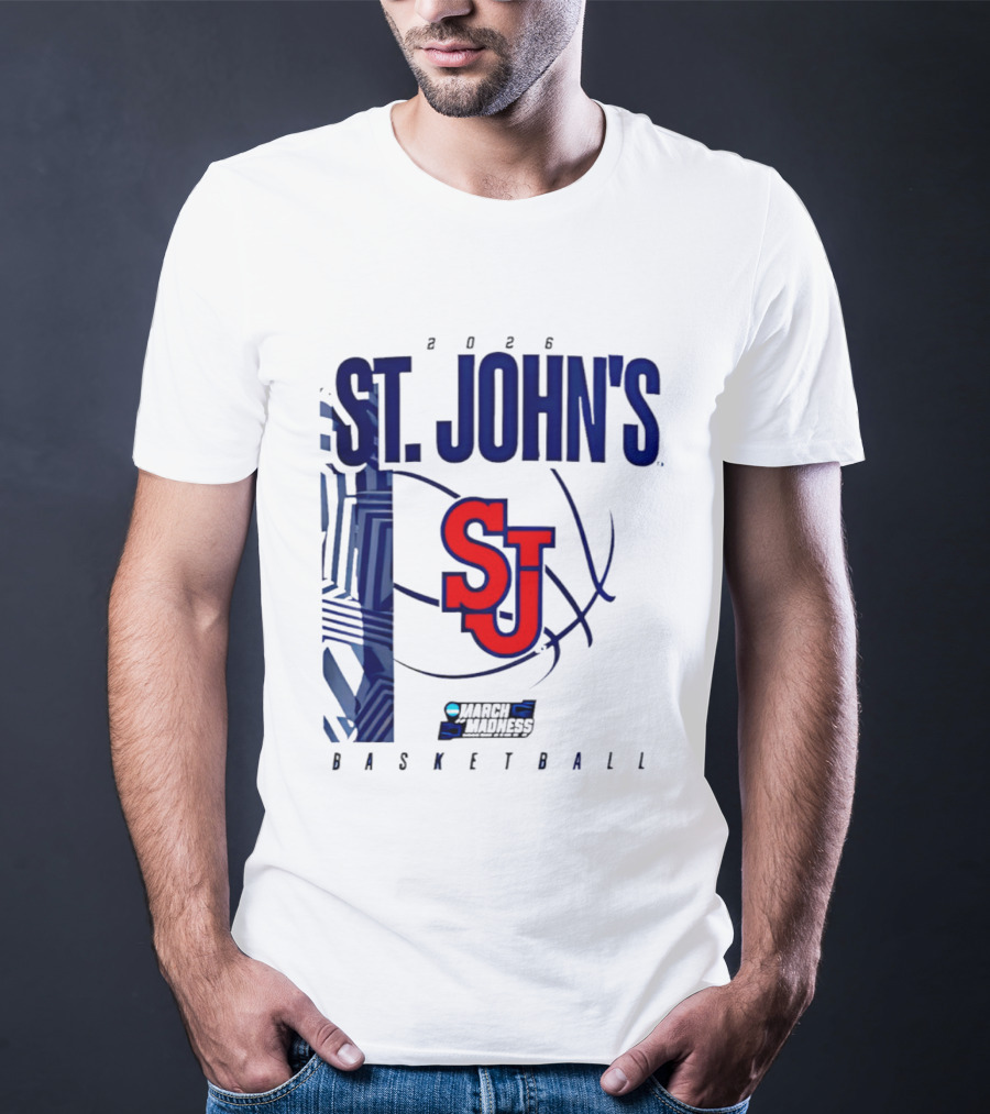 St. John's Red Storm NCAA 2026 March Madness Basketball SJ T-Shirt