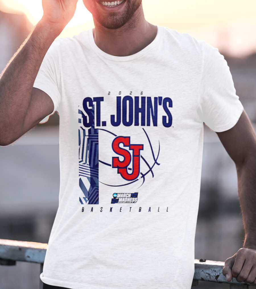 St. John's Red Storm NCAA 2026 March Madness Basketball SJ T-Shirt