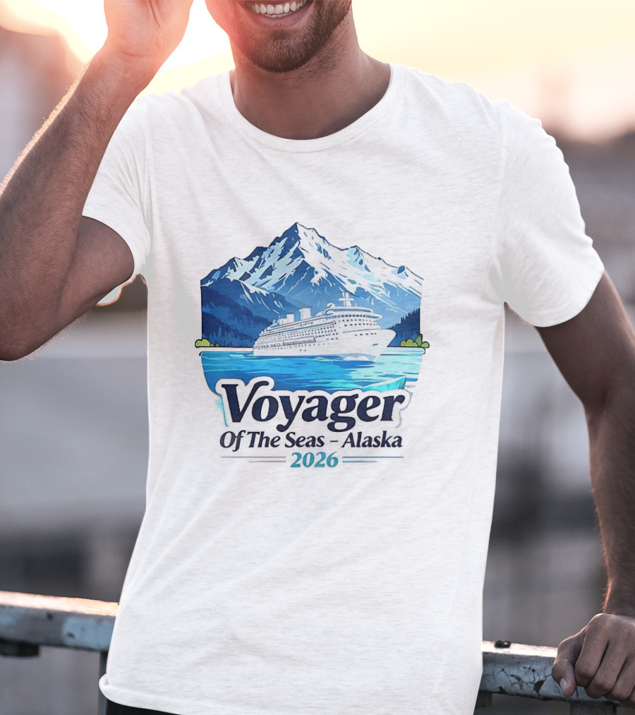Voyager Of The Seas Alaska 2026 Cruise Adventure Glacier Voyage T-Shirt