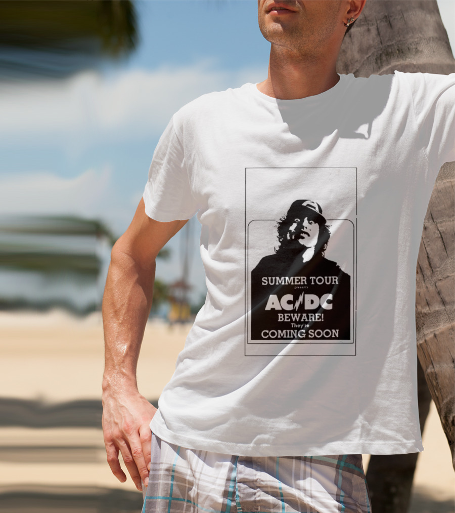 AC DC Summer Tour Beware Coming Soon T-Shirt