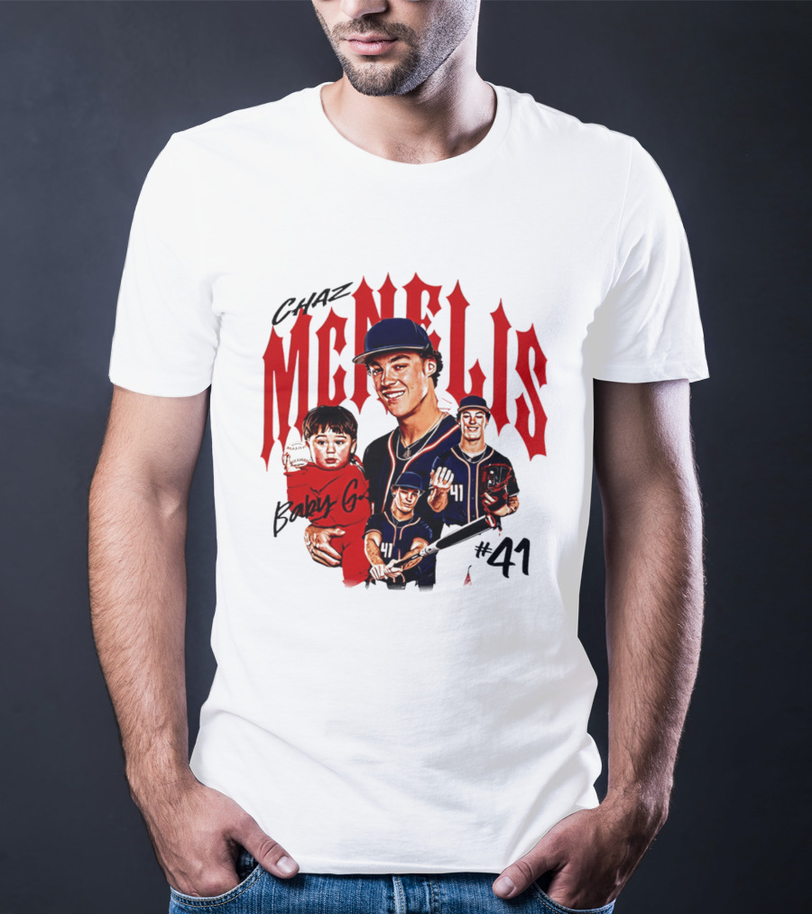 Chaz McNelis Baby G Arizona Baseball Player #41 Collage T-Shirt