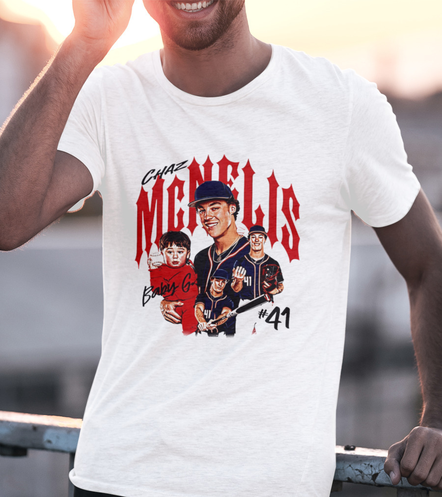 Chaz McNelis Baby G Arizona Baseball Player #41 Collage T-Shirt