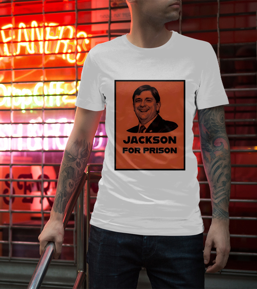 Jackson For Prison Political Satire Red T-Shirt