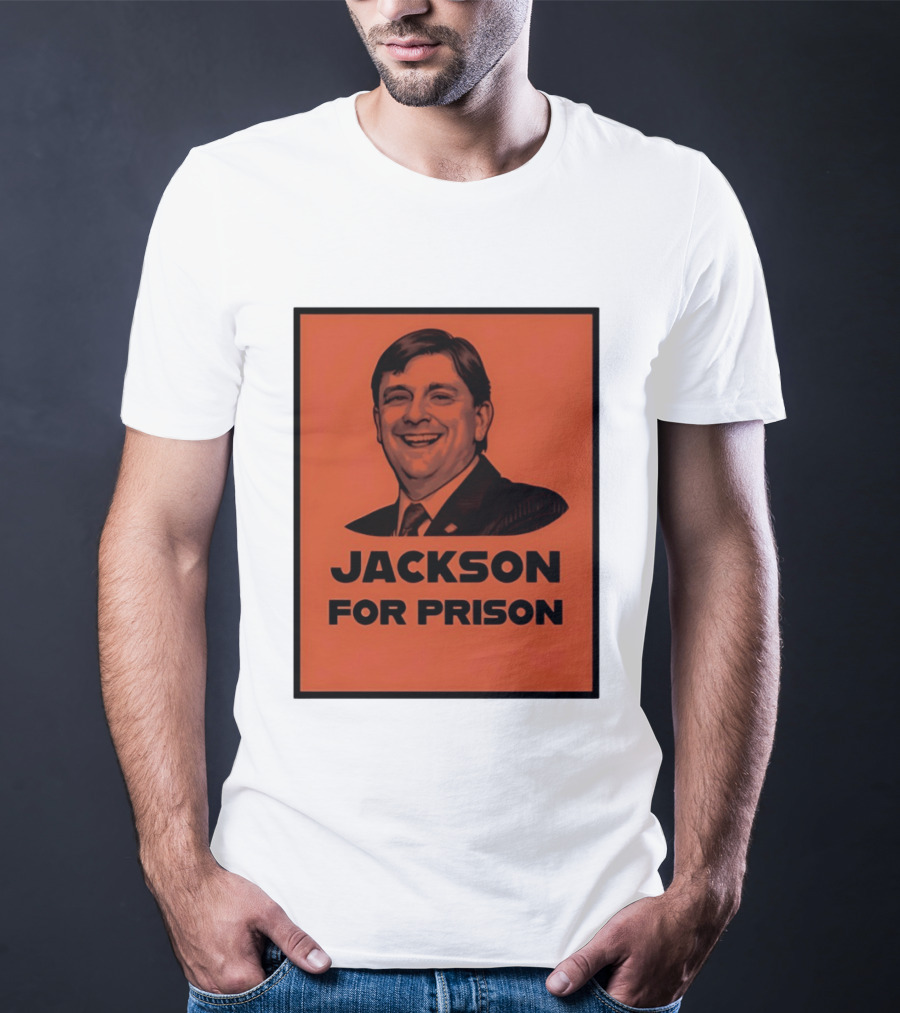 Jackson For Prison Political Satire Red T-Shirt
