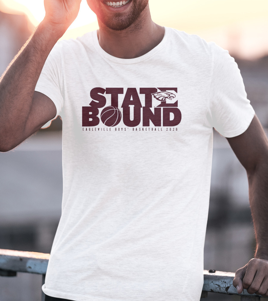 Eagleville Boys' Basketball 2026 State Bound Eagle T-Shirt