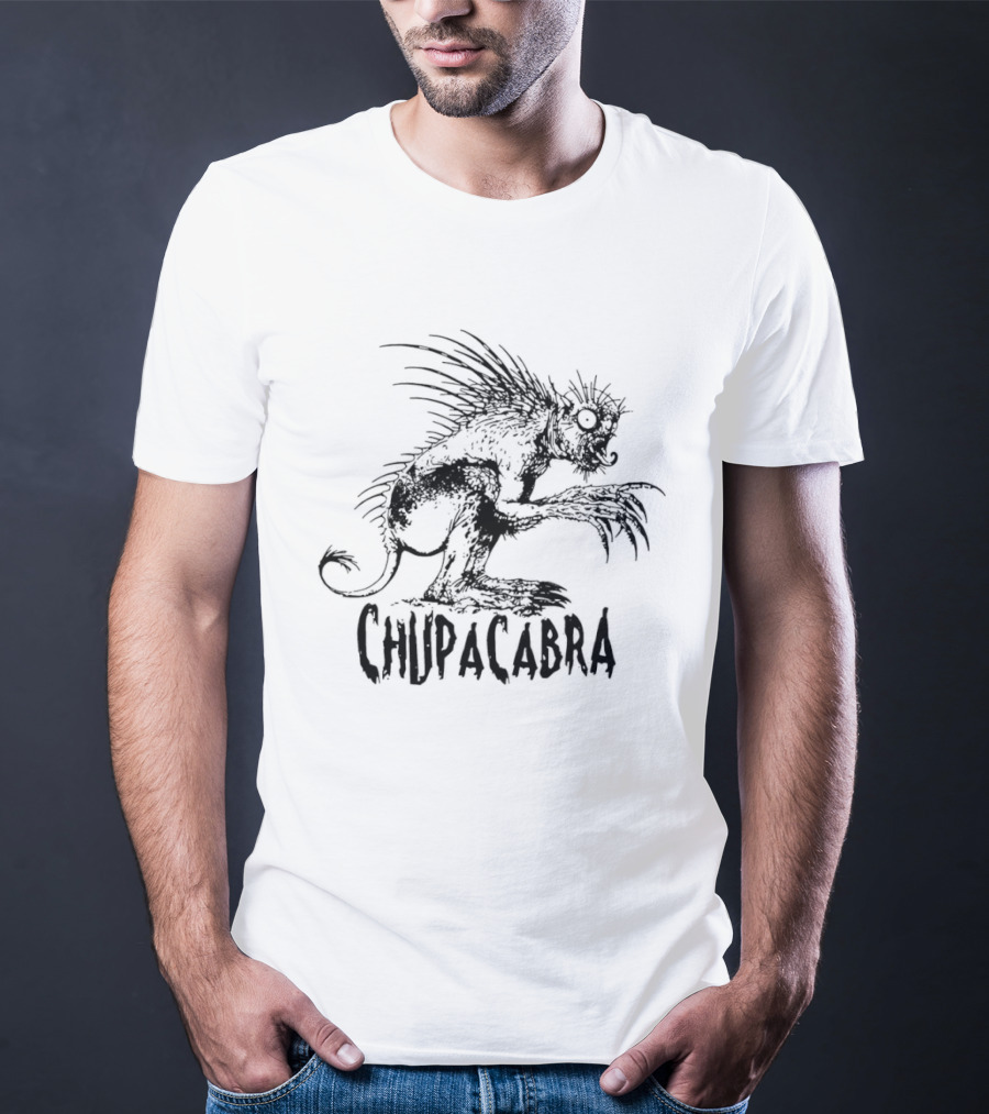 El Chupacabra Creature Beast From Aliens Movie Monster Figure T-Shirt