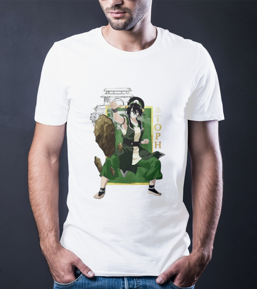Toph Beifong Earthbending Avatar Character Art With Ba Sing Se T-Shirt
