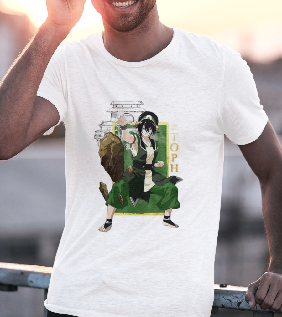 Toph Beifong Earthbending Avatar Character Art With Ba Sing Se T-Shirt