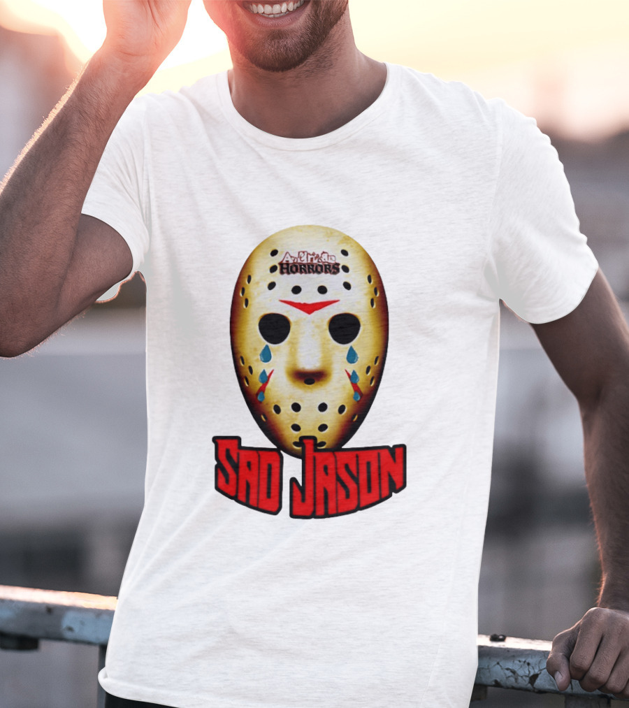 Astros Horrors Sad Jason Voorhees Mask Baseball Tears T-Shirt