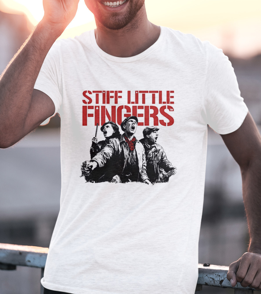 Stiff Little Fingers Raise Your Voice Tour Ecru T-Shirt