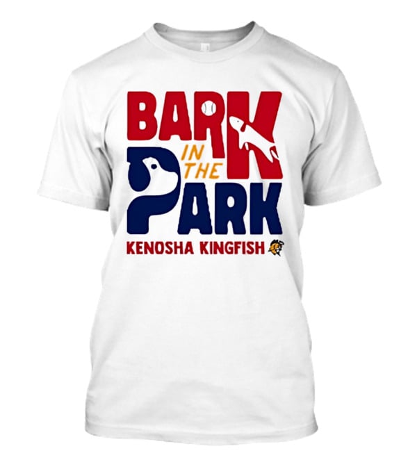 Kenosha Kingfish Bark In The Park Event With Playful Dog And Fish T-Shirt