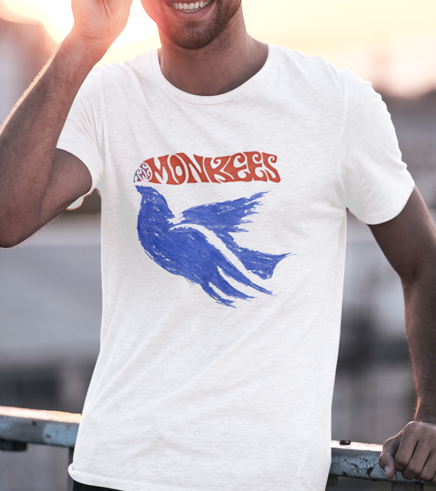 Monkees Psychedelic Dove Rock Band Iconography T-Shirt