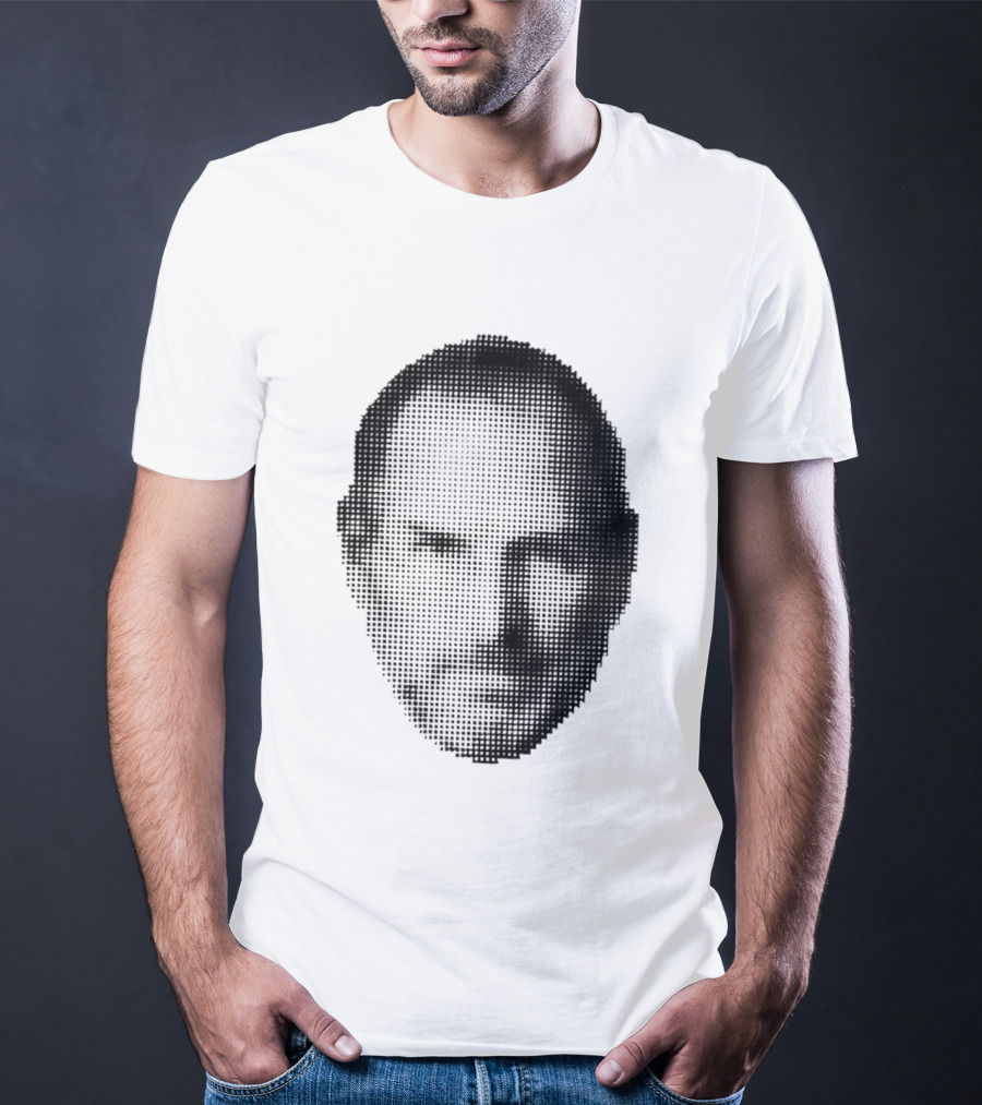 Thinking Differently Steve Jobs Portrait Dot Matrix T-Shirt