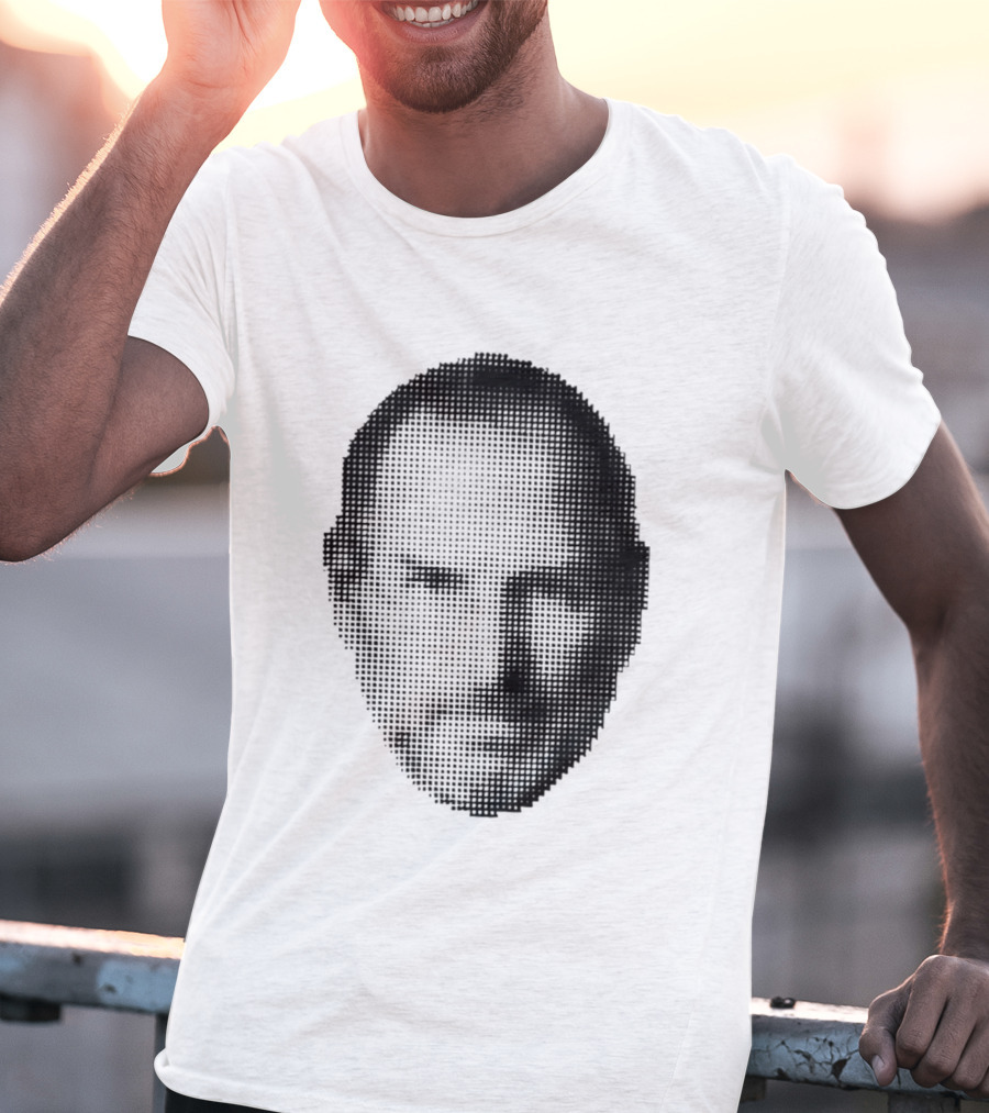 Thinking Differently Steve Jobs Portrait Dot Matrix T-Shirt