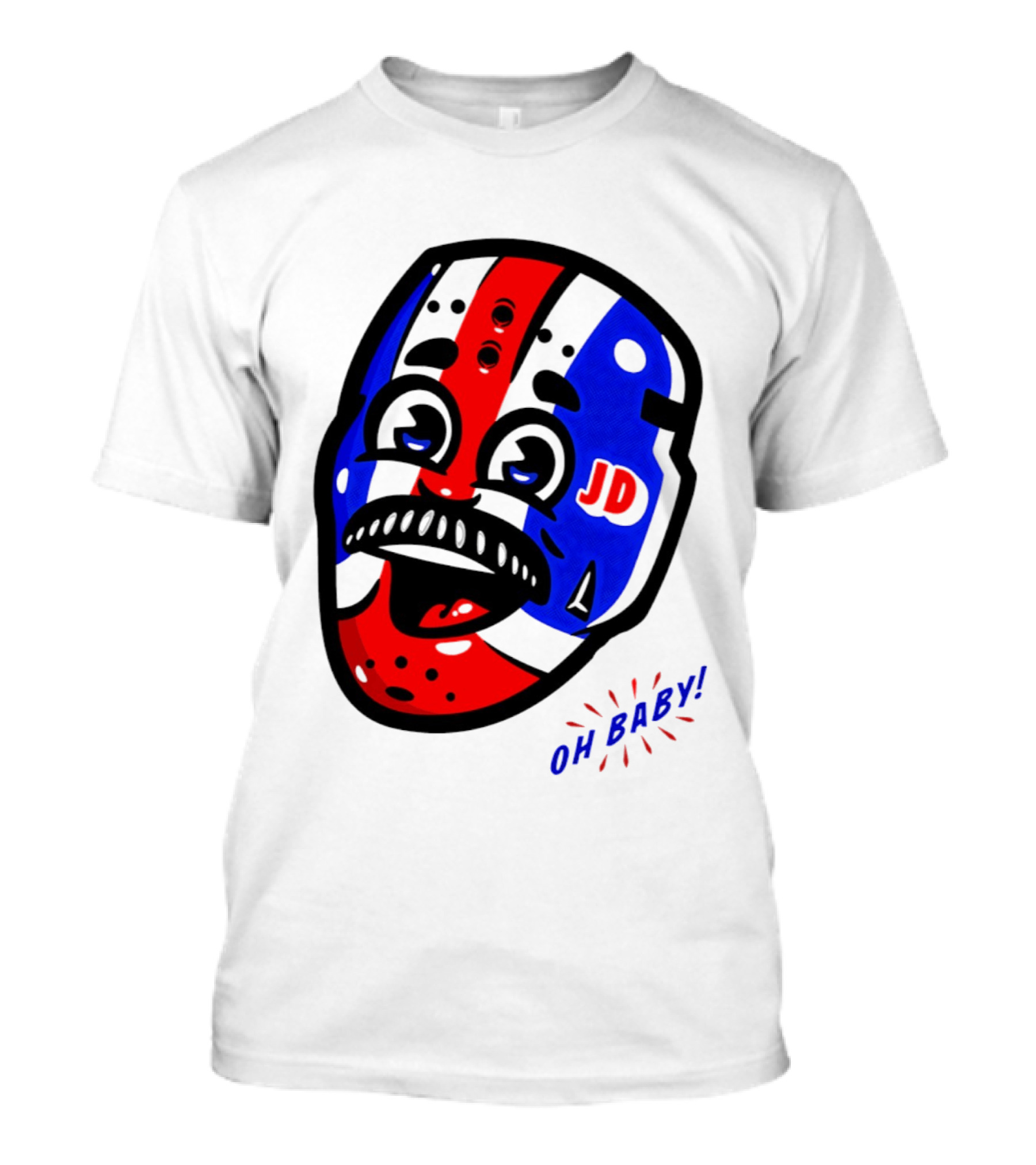 New York Rangers Goalie Mask JD Oh Baby Happy Friday T-Shirt