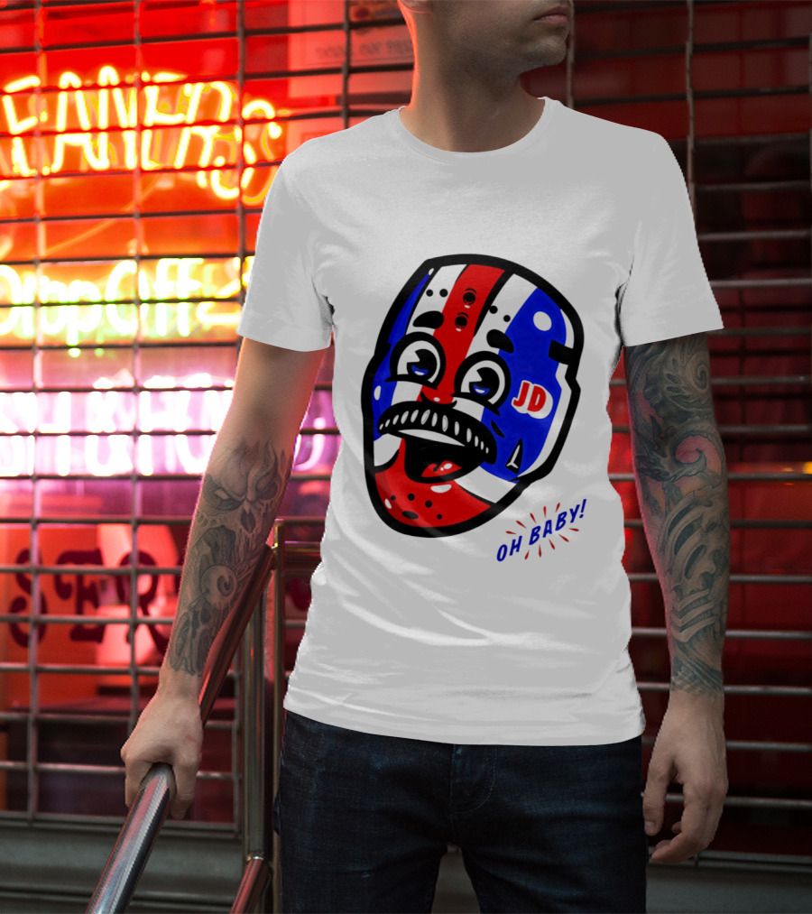 New York Rangers Goalie Mask JD Oh Baby Happy Friday T-Shirt