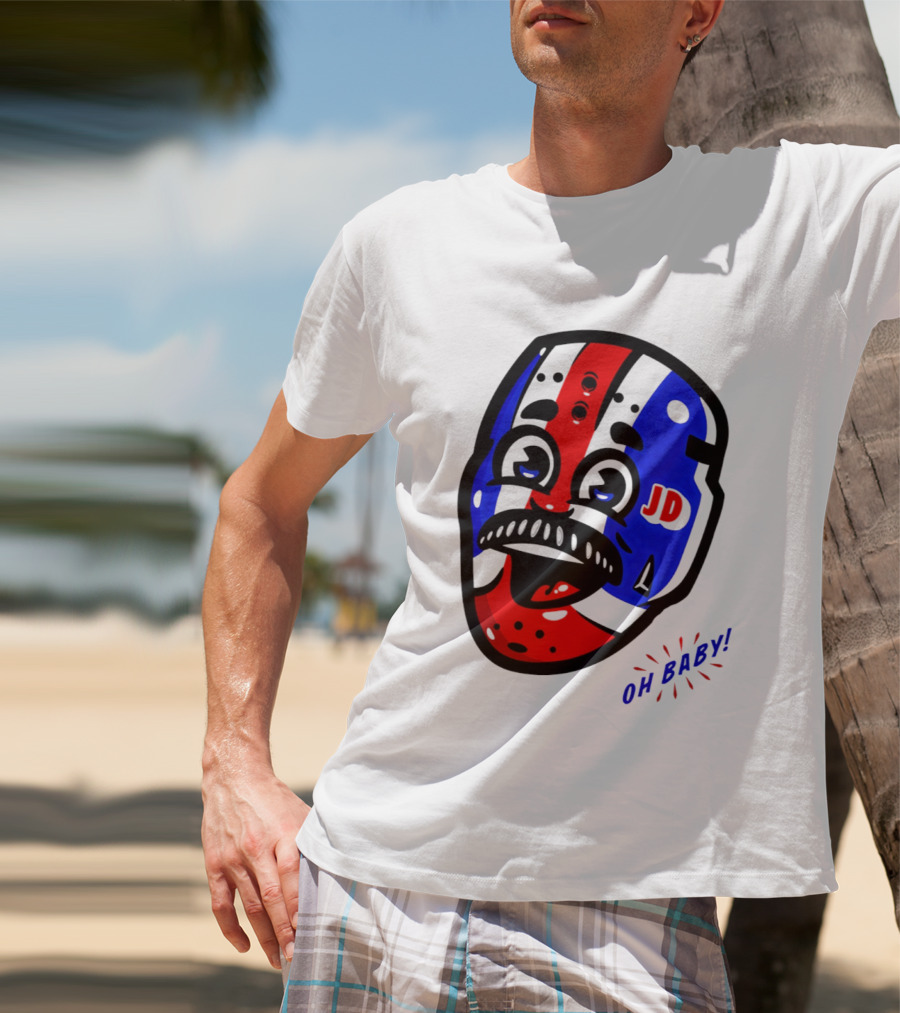 New York Rangers Goalie Mask JD Oh Baby Happy Friday T-Shirt