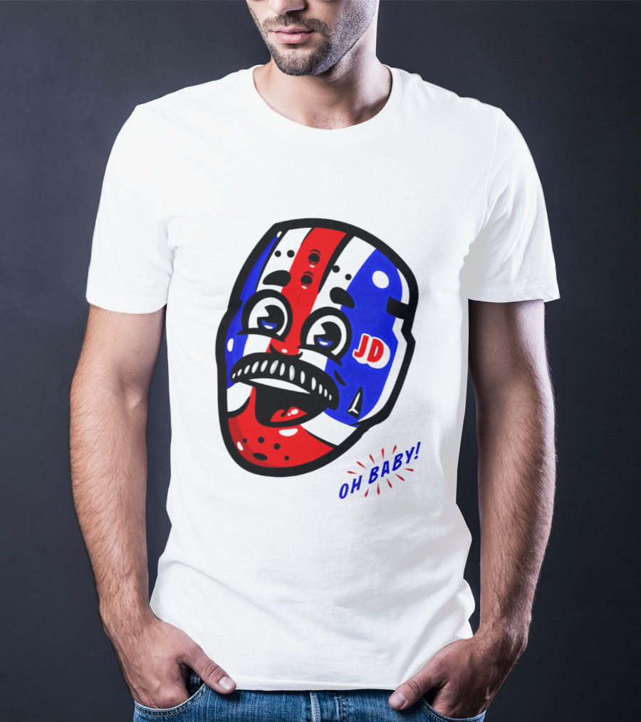 New York Rangers Goalie Mask JD Oh Baby Happy Friday T-Shirt