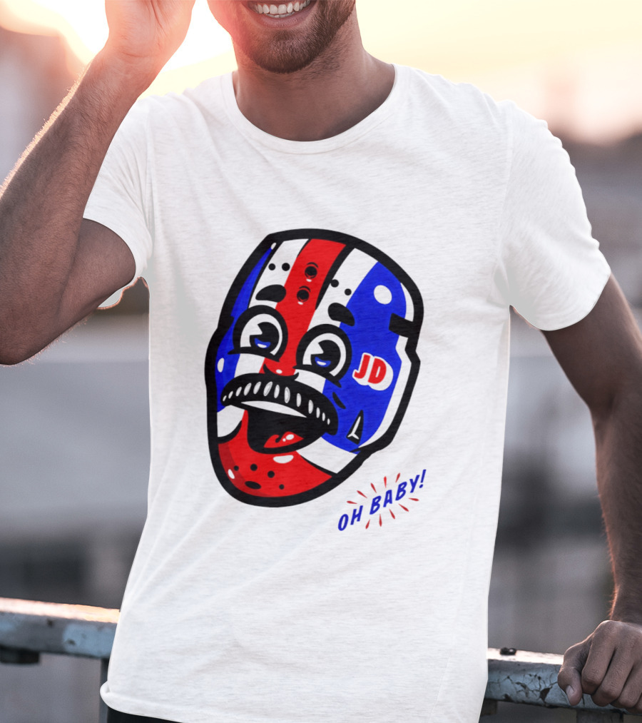 New York Rangers Goalie Mask JD Oh Baby Happy Friday T-Shirt