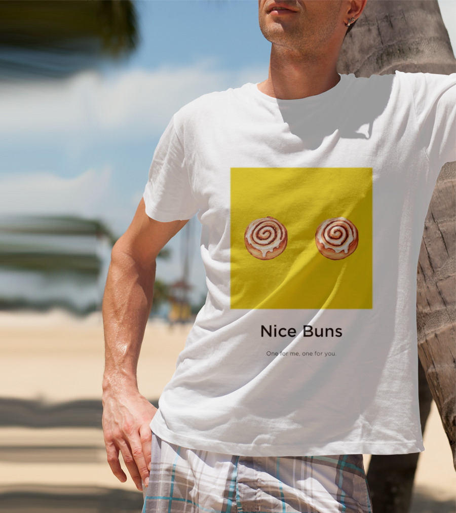 Nice Buns One For Me One For You Cinnamon Roll Pair T-Shirt