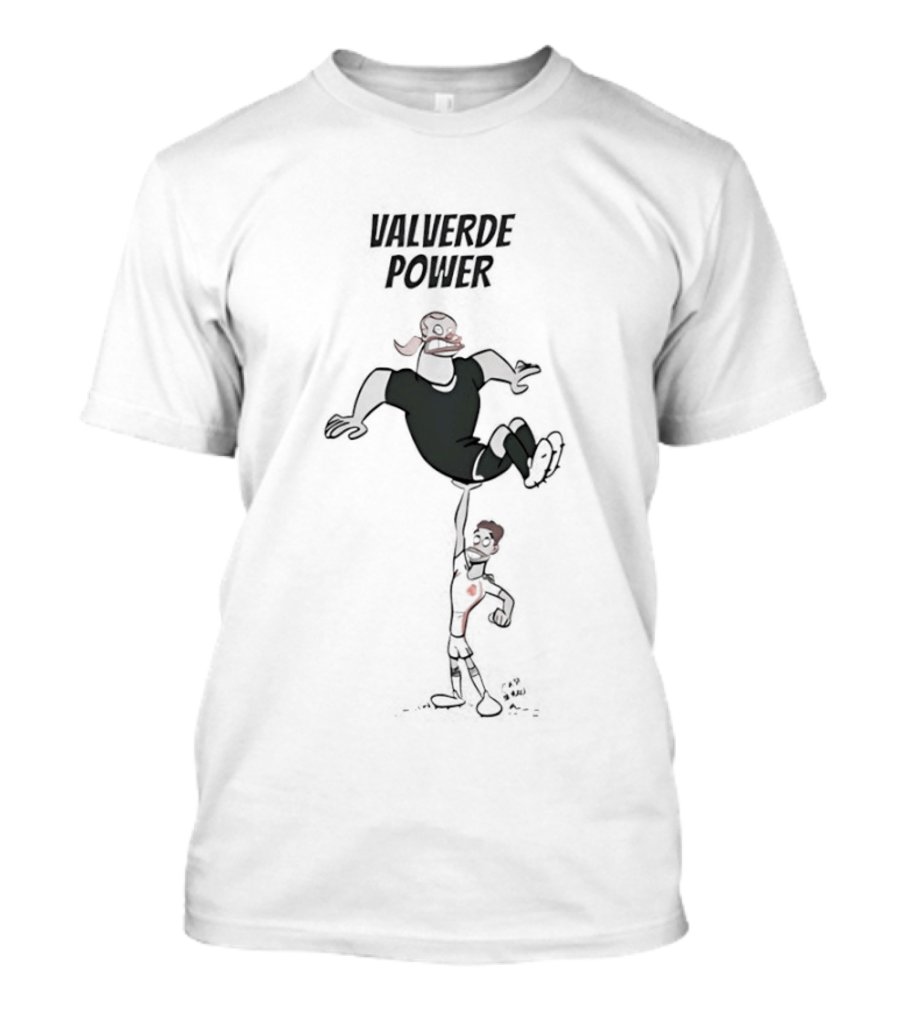 Valverde Power Cartoon Football T-Shirt