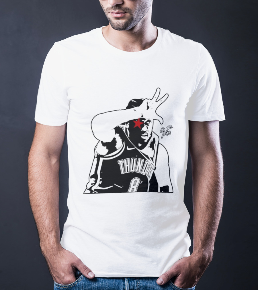 Jalen Williams JDub OKC Thunder NBA Three Point Celebration T-Shirt