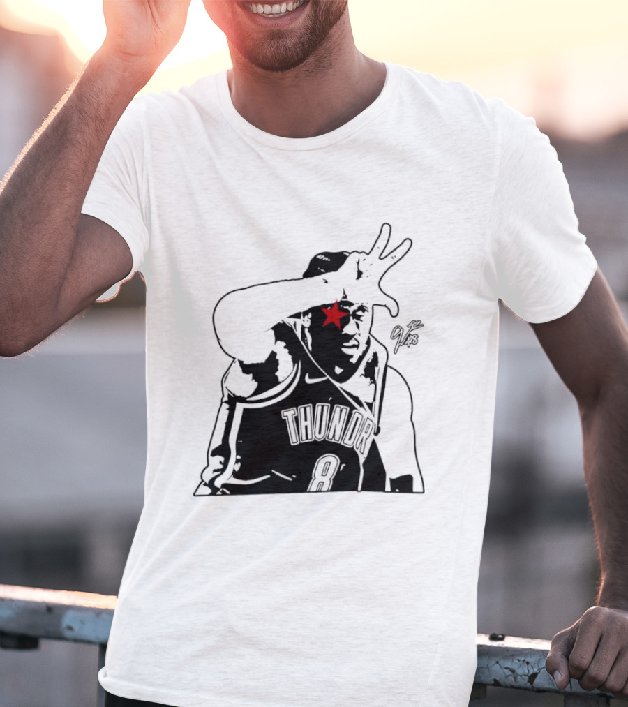 Jalen Williams JDub OKC Thunder NBA Three Point Celebration T-Shirt