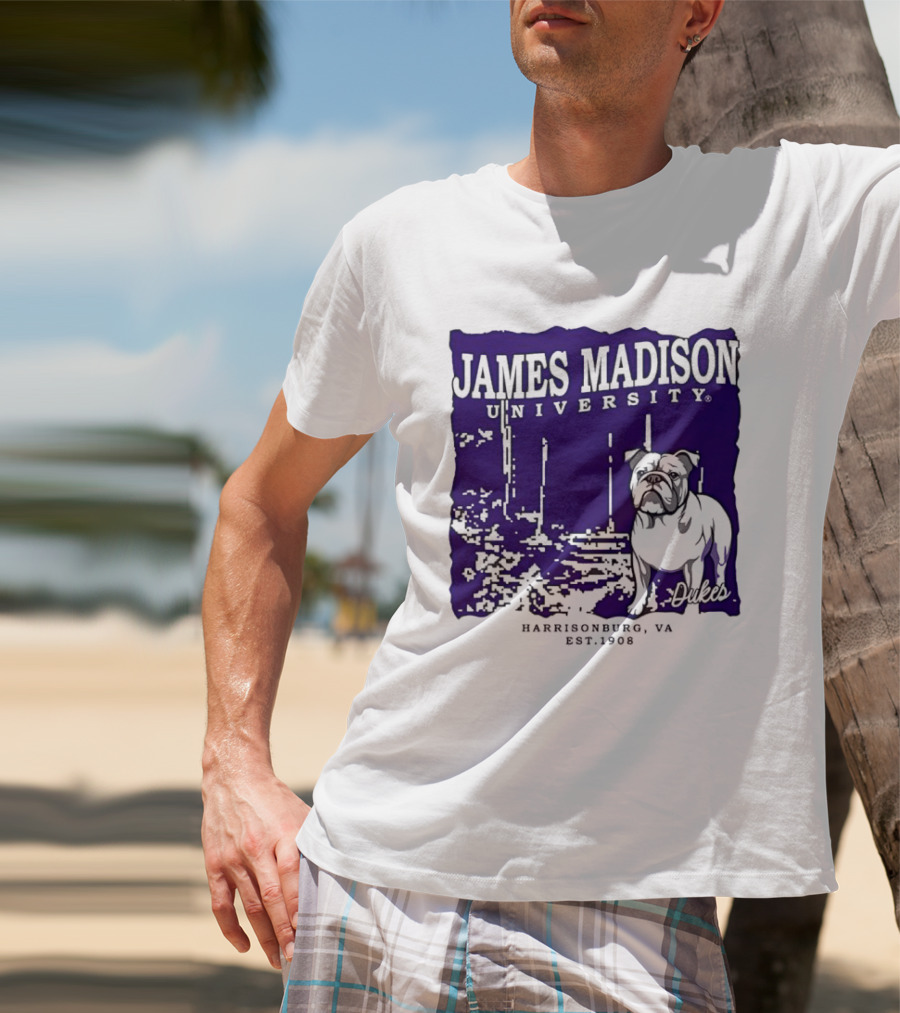 James Madison University Dukes Harrisonburg VA Est 1908 Bulldog T-Shirt