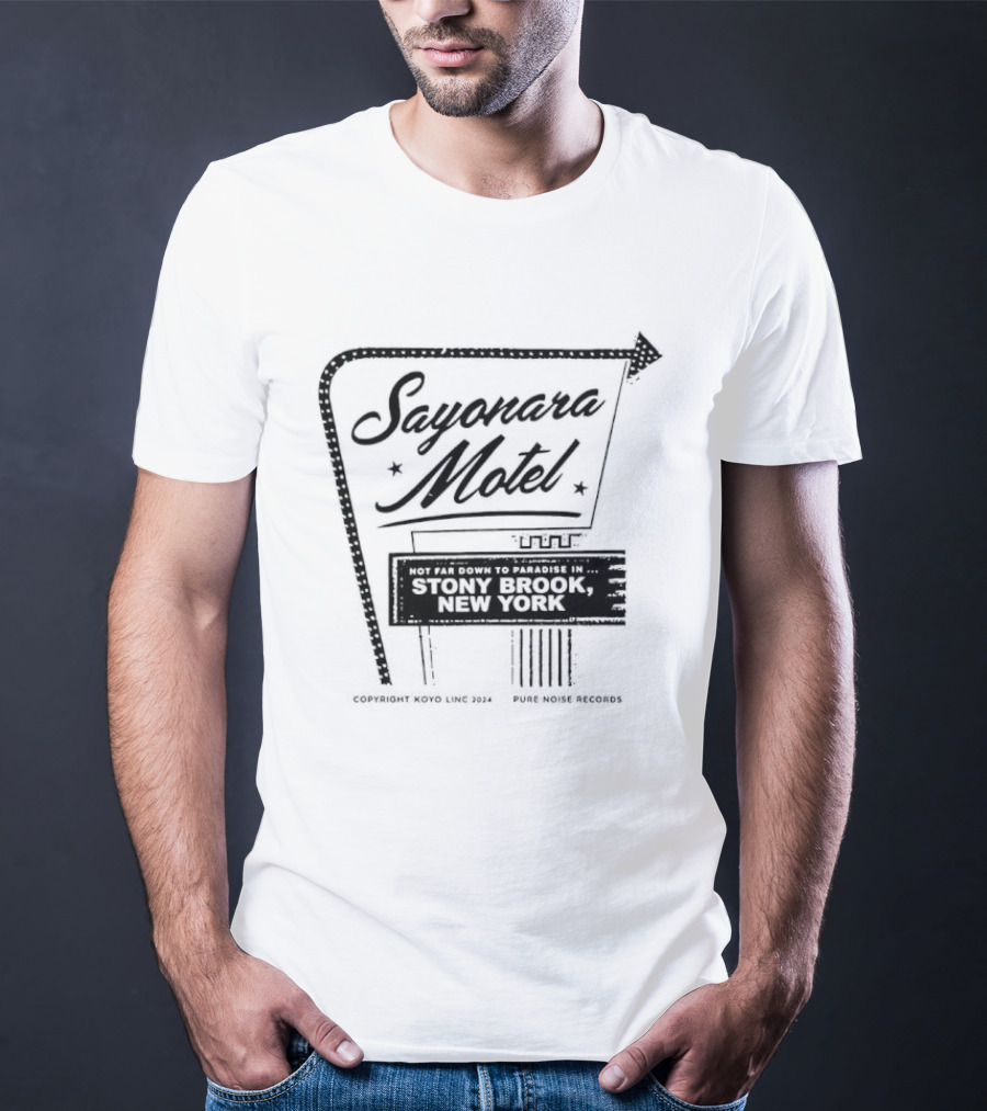 Koyo Sayonara Motel Stony Brook New York Vintage Sign T-Shirt